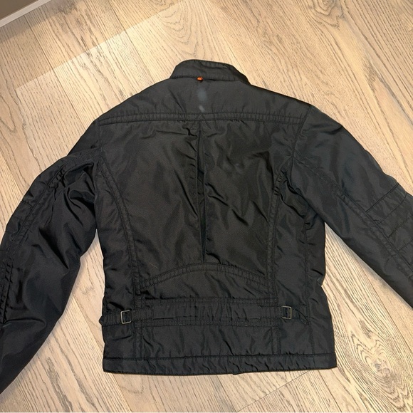Hugo Boss Black Moto Bomber Jacket Orange Lable Mens SZ Small Full Zip - Picture 9 of 16